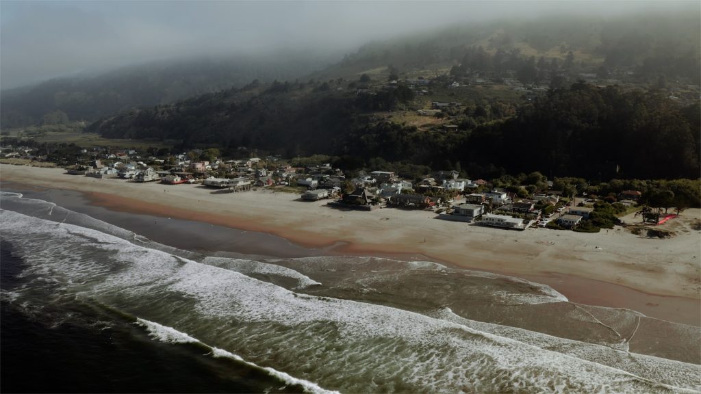 Aerial photo of Stinson Beach.