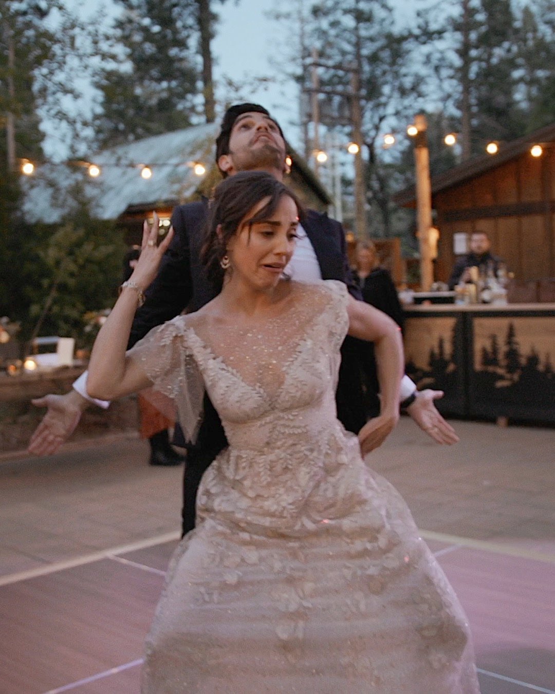 couple dancing at their wedding