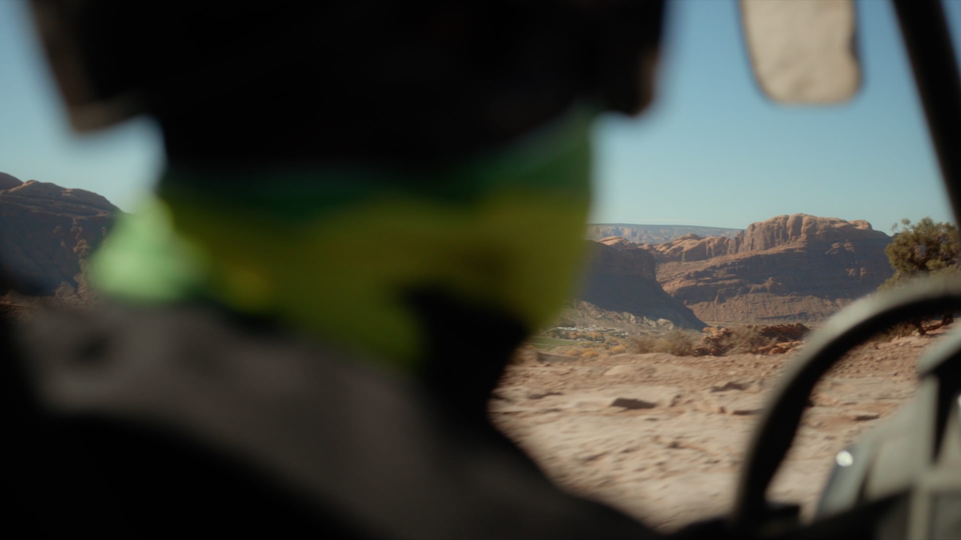 driver's perspective of an ATV in moab